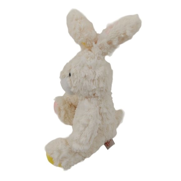 Cuddle Barn Bunny Rabbit Pink Yellow Fuzzy Stuffed Animal Plush Spring Easter - Picture 7 of 10